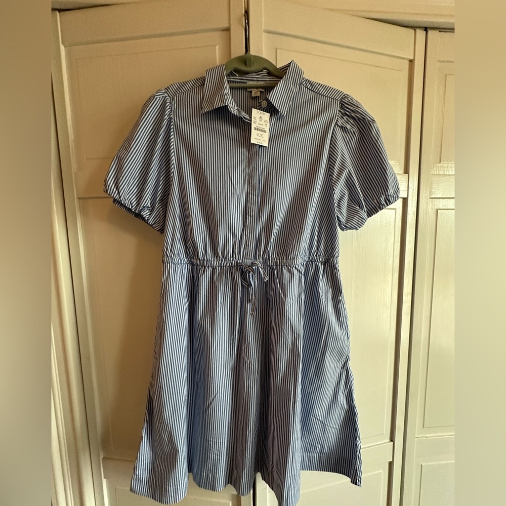 J. Crew - NWT Navy and White Striped Dress